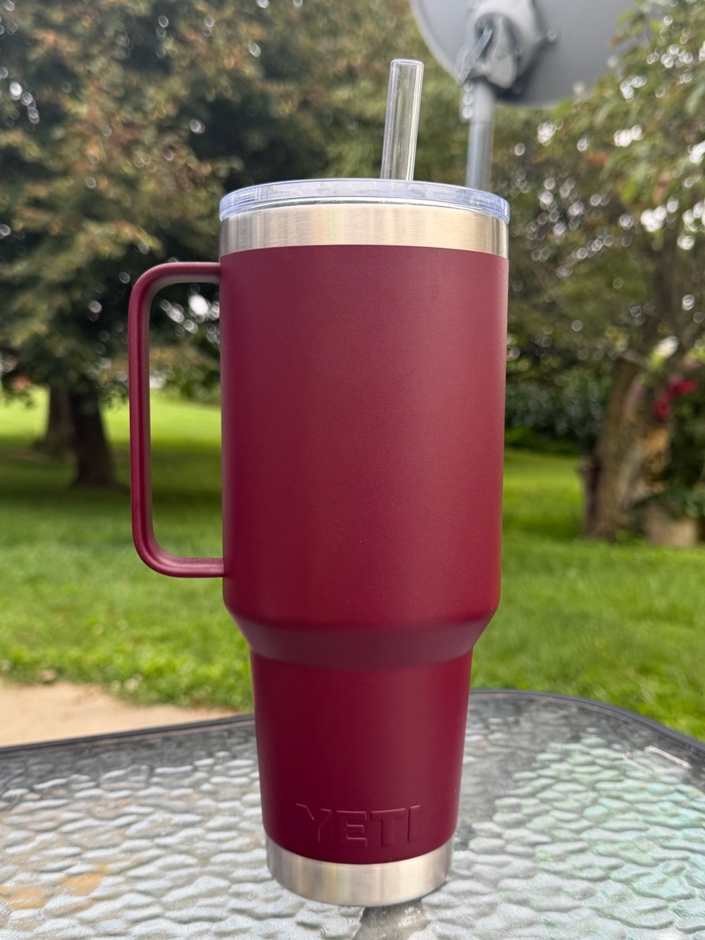 40oz Maroon Yeti Rambler